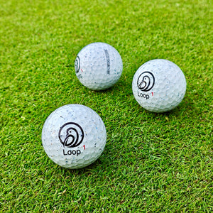 Loop 3 Golfbälle meliert quadratisch